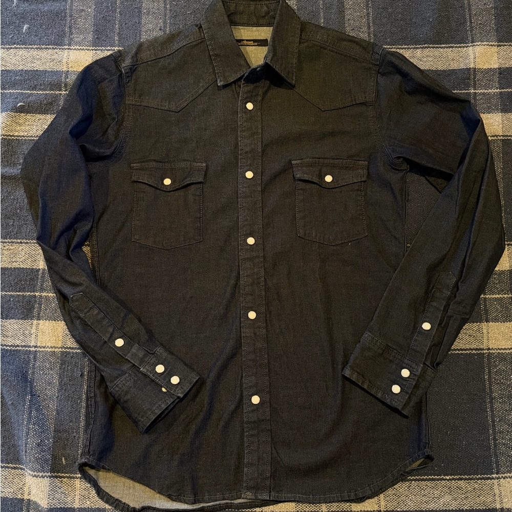 EUC Japan Relume Journal Standard Denim Western Shirt Snap